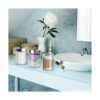Tbestmax Dispensador de vidrio Qtip recipientes de baño