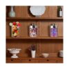 Tbestmax Dispensador de vidrio Qtip recipientes de baño