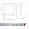 TayMac MM7440C Caja de 4.75 pulgadas de profundidad