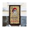 Bandera para puerta de Beware of Pirates decoración de