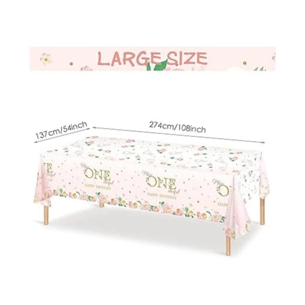 Mantel de plástico para fiesta de primer cumpleaños 3_2