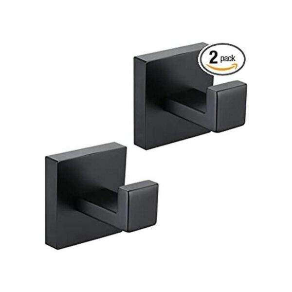 Taucent Gancho de toalla de baño gancho de bata negro_1