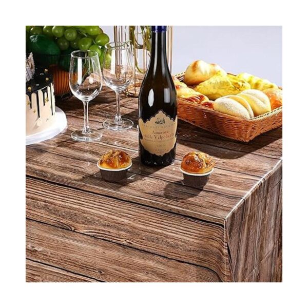 Tatuo Manteles de grano de madera natural manteles de_5