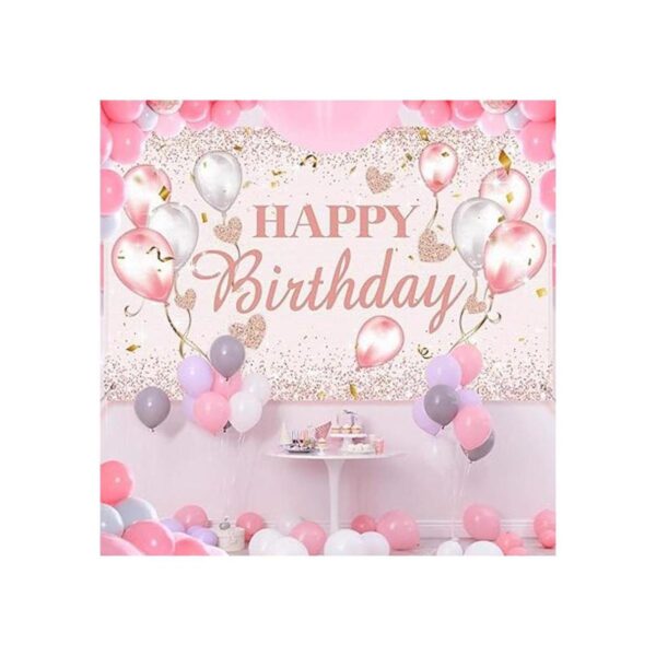 Tatuo Decoración de fiesta de feliz cumpleaños de color_4