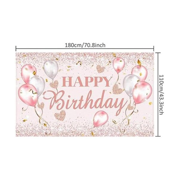 Tatuo Decoración de fiesta de feliz cumpleaños de color_2