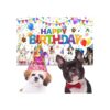 Telón de fondo para perro de feliz cumpleaños pancarta de