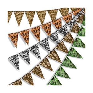 Banderas con diseño de zoológico 5 unidades_1