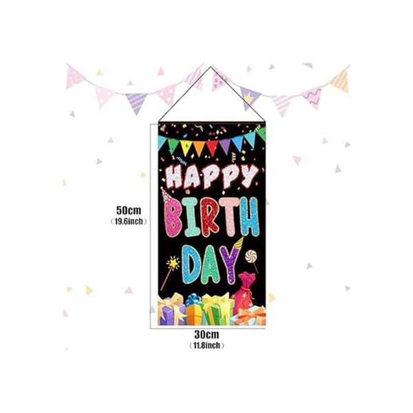 Tatuo Cartel colorido de feliz cumpleaños para colgar en_2