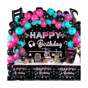 Decoraciones musicales de fiesta de feliz cumpleaños_1
