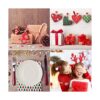 40 piezas de tela de Navidad para acolchar cuadrados_3