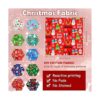 Paquete de 20 piezas de tela de Navidad con cuartos
