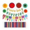 Juego de 39 piezas de decoración de barra de tacos para