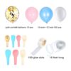 Tatuo 112 piezas bebé azul rosa globo arco kit género