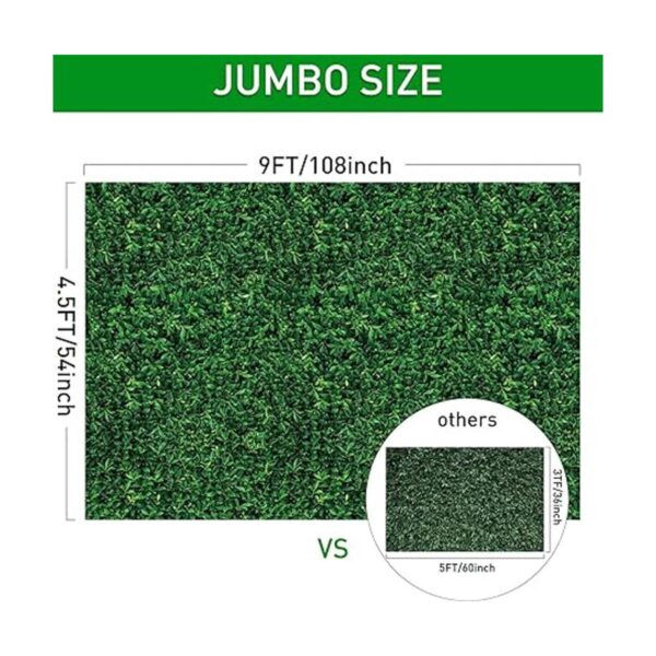 Telón de fondo de hojas verdes jumbo de 54 x 108 pulgadas