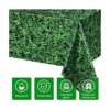 Telón de fondo de hojas verdes jumbo de 54 x 108 pulgadas