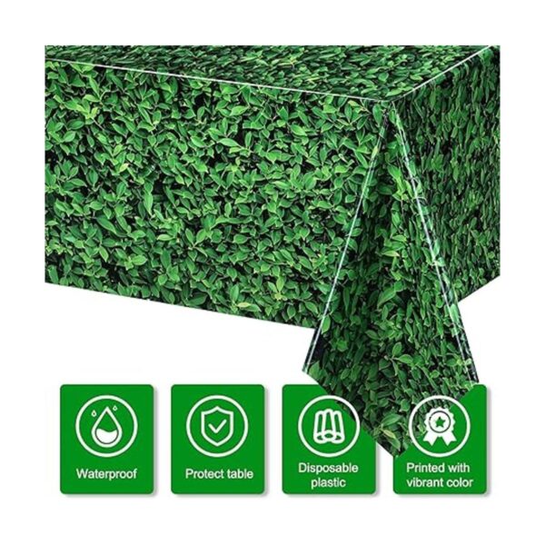 Telón de fondo de hojas verdes jumbo de 54 x 108 pulgadas