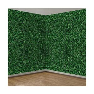 Telón de fondo de hojas verdes jumbo de 54 x 108 pulgadas