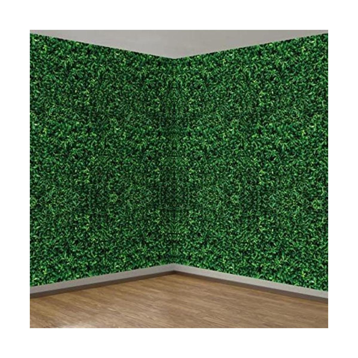 Telón de fondo de hojas verdes jumbo de 54 x 108 pulgadas