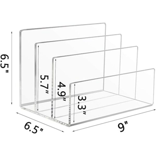 Tasybox Soporte de archivos acrílico organizador de_2