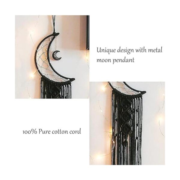 Decoración de atrapasueños con estrella de luna 2 piezas