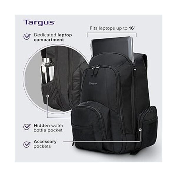 Targus Mochila para laptop de hasta 16 pulgadas