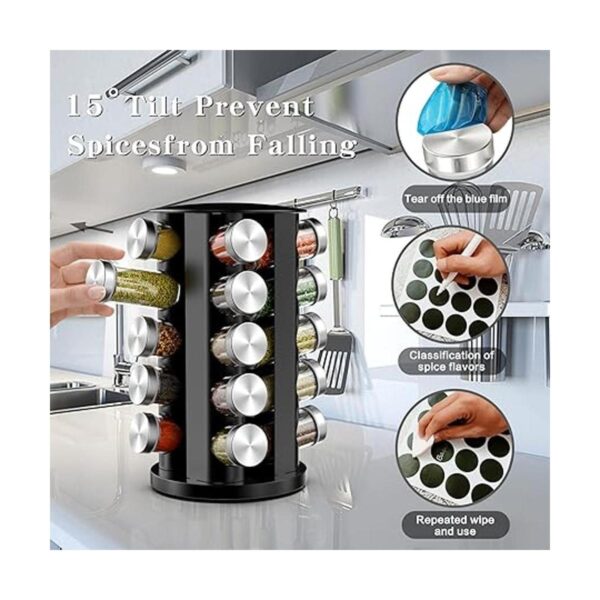Revolving Spice Rack Spice Racks Organizer for Kitchen