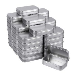 Tamicy Latas rectangulares de metal vacías con bisagras