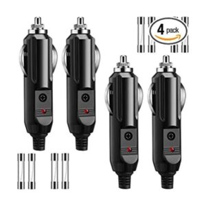 Paquete de 4 enchufes machos de 12 V para encendedor de_1