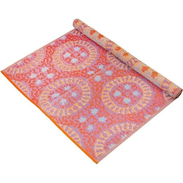 Talking Tables Alfombra tejida bohemia impermeable para_3