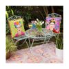 Talking Tables Alfombra tejida bohemia impermeable para_4