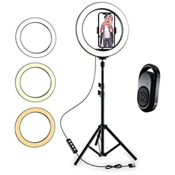 TALK WORKS Anillo de luz selfie de 10 pulgadas compatible_1