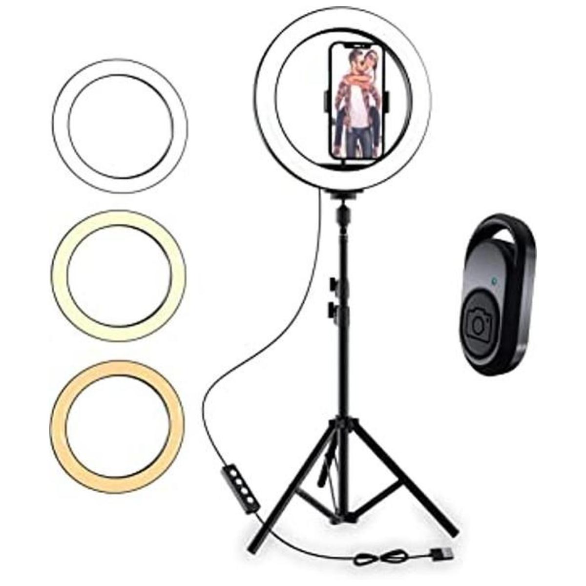 TALK WORKS Anillo de luz selfie de 10 pulgadas compatible