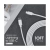 TALK WORKS Cable USB C a Lightning para iPhone de 10 pies_2