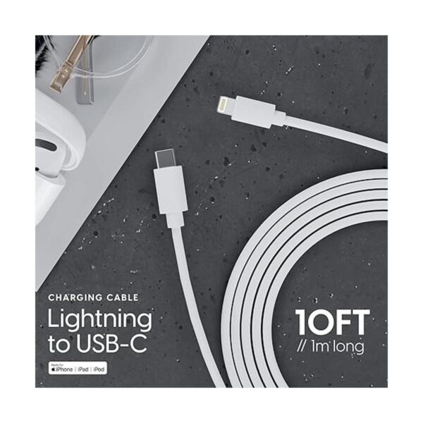 TALK WORKS Cable USB C a Lightning para iPhone de 10 pies_2
