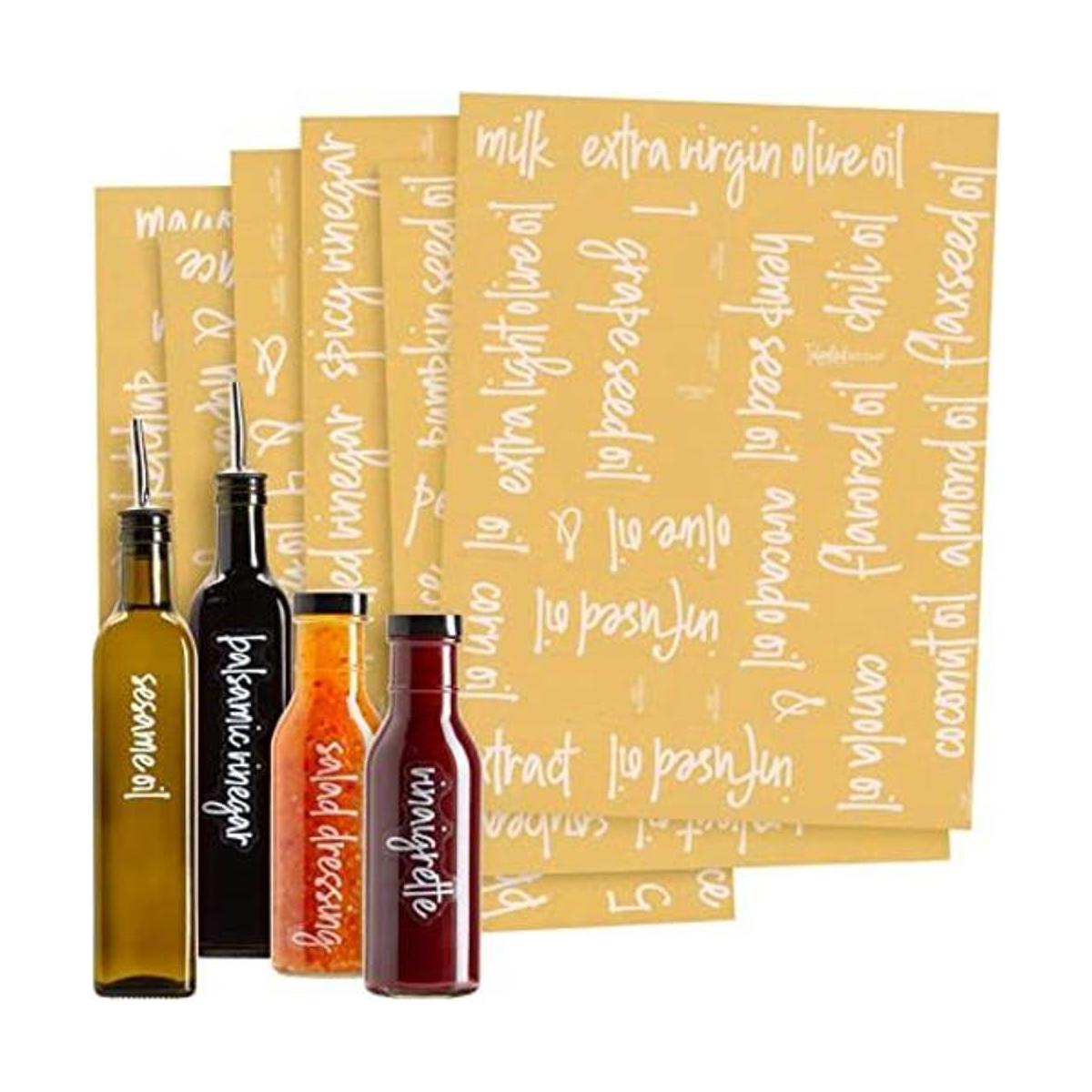 Talented Kitchen 132 etiquetas de aceites y vinagres