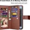 Takfox Funda de piel sintética con tapa para Samsung_2