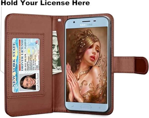 Takfox Funda de piel sintética con tapa para Samsung_3