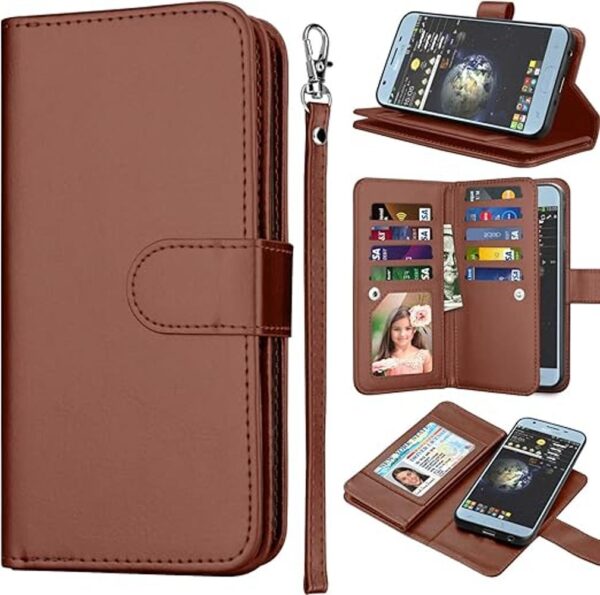 Takfox Funda de piel sintética con tapa para Samsung_1