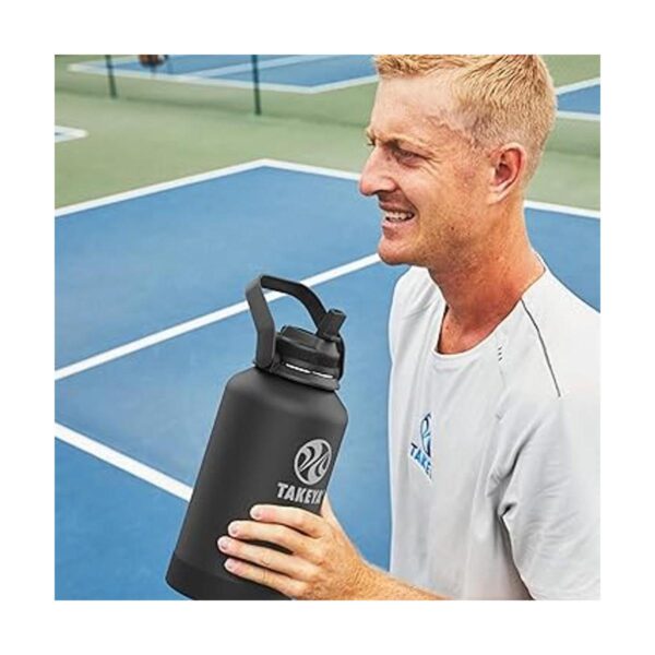 Takeya Newman Pickleball Botella de agua aislada con tapa_5
