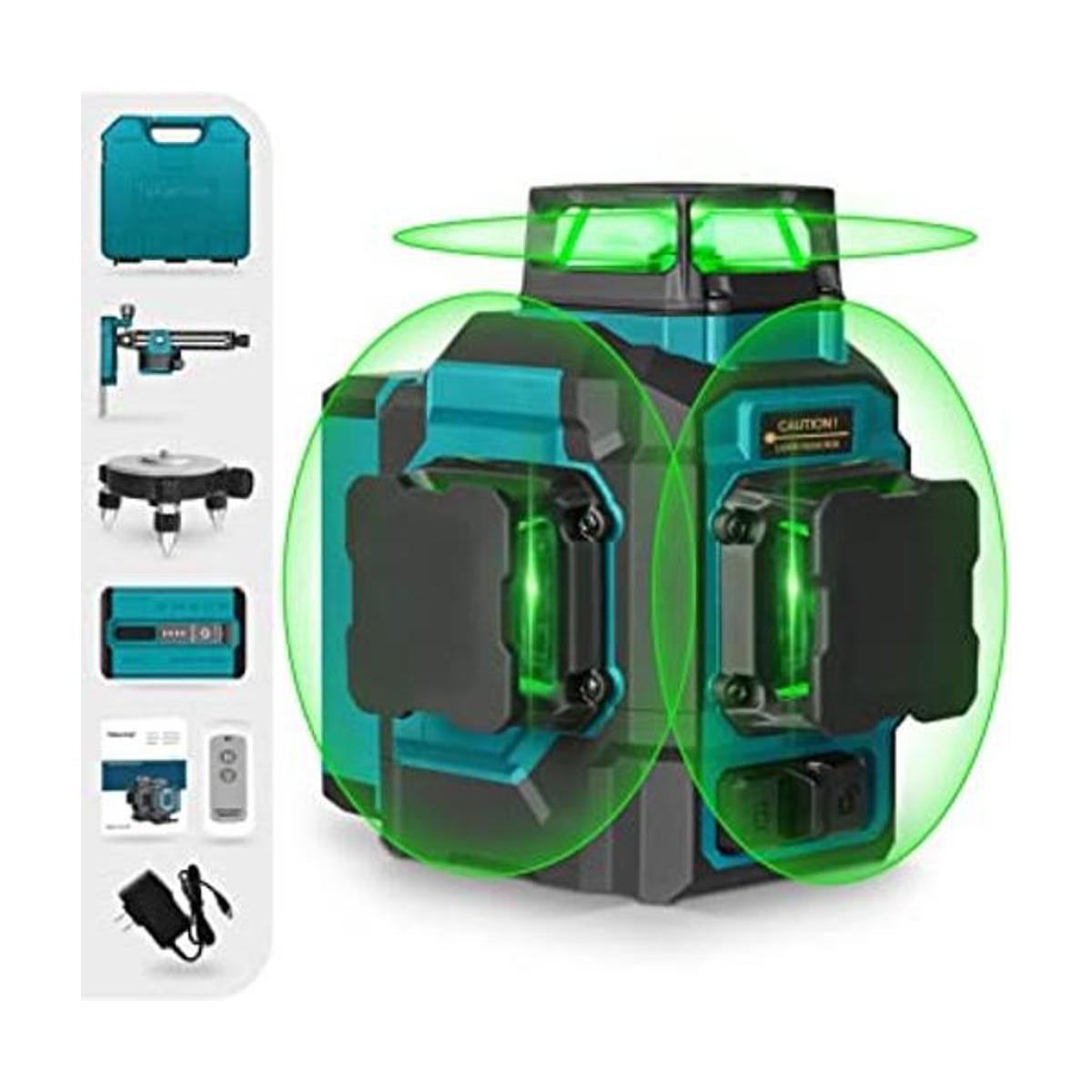 Takamine Nivel láser verde autonivelante de 12 líneas de 3