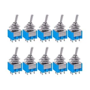 Taiss 10 mini interruptor de palanca DPDT de 6 pines de 2_1