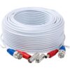 Tainston Cable de alimentación de vídeo BNC blanco 2_6