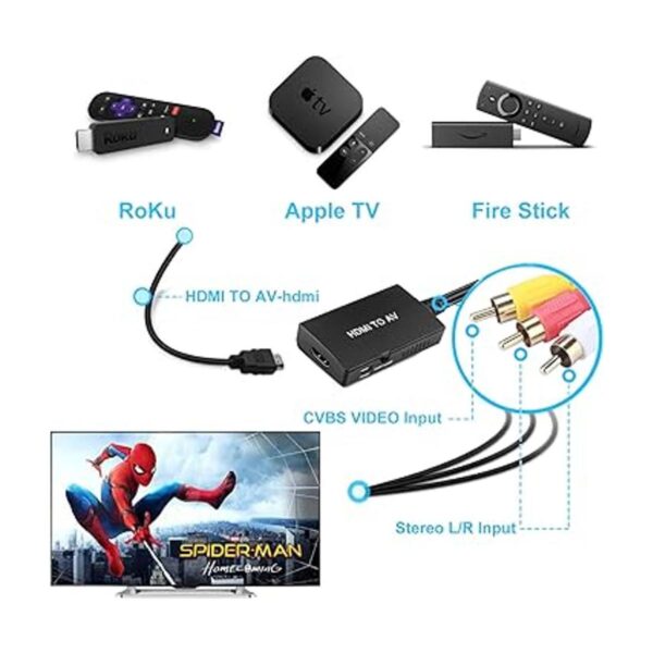 HDMI a RCA adaptador de TV HDMI a Older compatible con_2