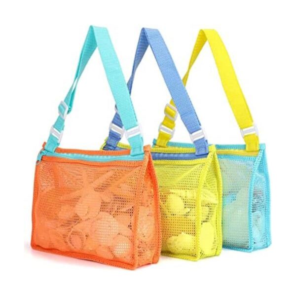 Bolsa de playa de malla para juguetes de playa bolsa de_1