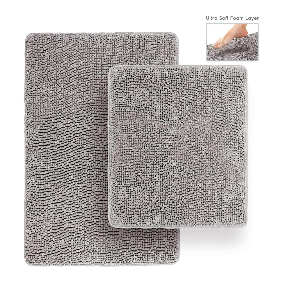 TAFTS Juego de alfombras y tapetes de baño microfibra de