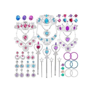 Juego de 48 piezas de joyería de princesa para niñas_1