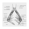 TACTIMAN Alicates multiherramienta 15 en 1 cuchillo