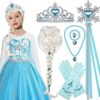 Tacobear Elsa Peluca de Elsa de Frozen con tiara de_1
