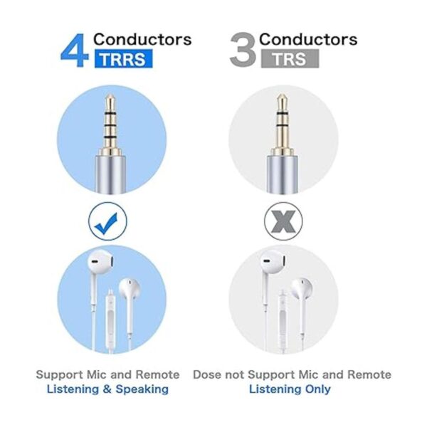 Cable de audio macho a macho de 6 pies 90 grados TRRS_6