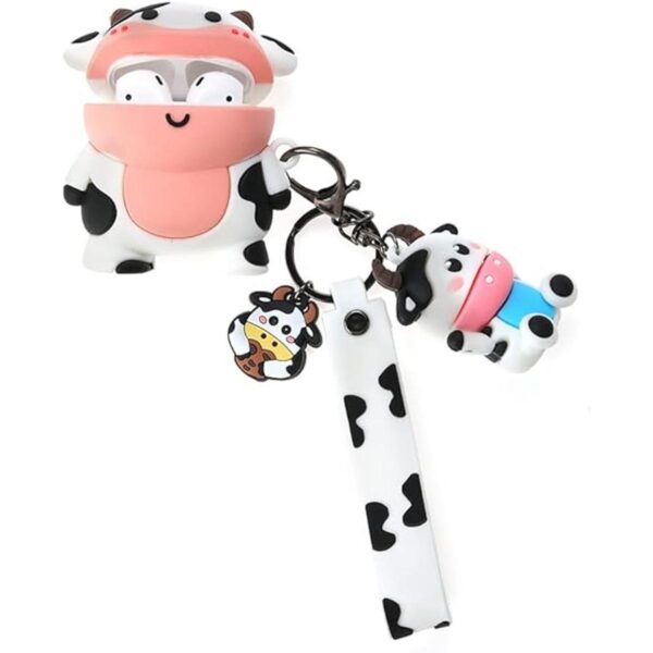 Funda 3D de vaca de leche para AirpodAirpod 2 bonita